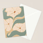 70s big flower botanical land 2 Stationery Card Gallery Image 2
