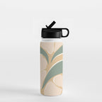 70s big flower botanical land 2 Water Bottle Gallery Image 1