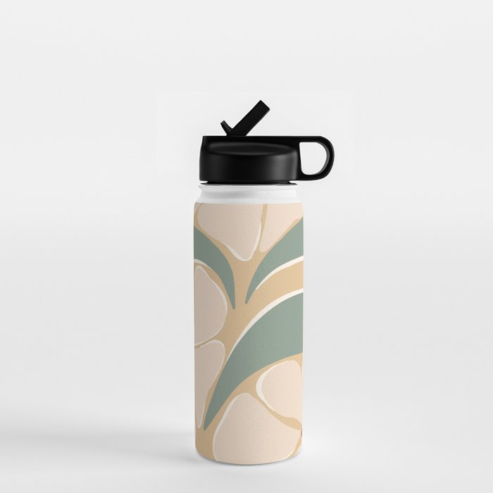 70s big flower botanical land 2 Water Bottle Gallery Image 1