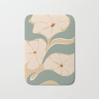 70s big flower botanical land 2 Bath Mat Gallery Image 1