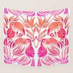 Tropical Toucans - Pink OmbrÃ© Palette Wall Tapestry Gallery Image 4