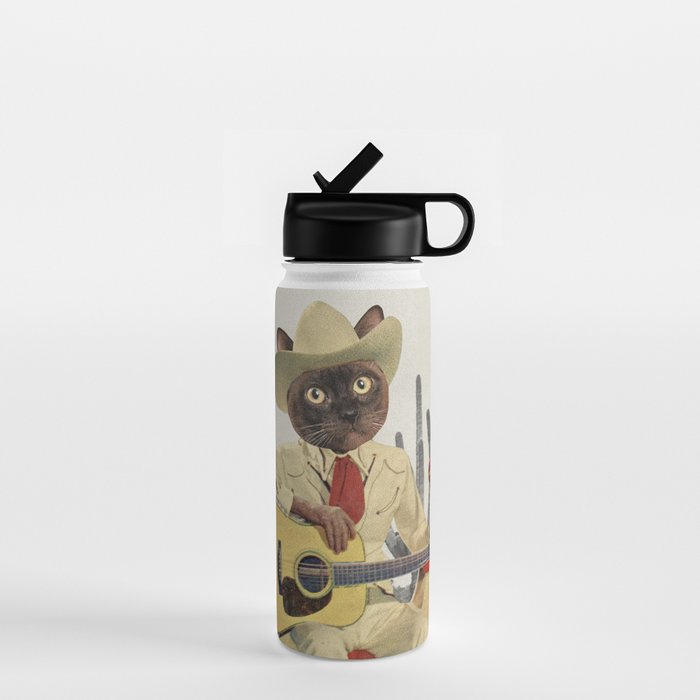 Yall Ready for This - Cat in the Desert Water Bottle Gallery Image 1