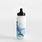 Dolphin Watercolor Sea Creature Animal Water Bottle Gallery Image 2