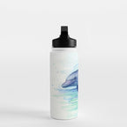 Dolphin Watercolor Sea Creature Animal Water Bottle Gallery Image 3