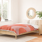 Wavy Land - Pink And Red Duvet Cover Gallery Image 2
