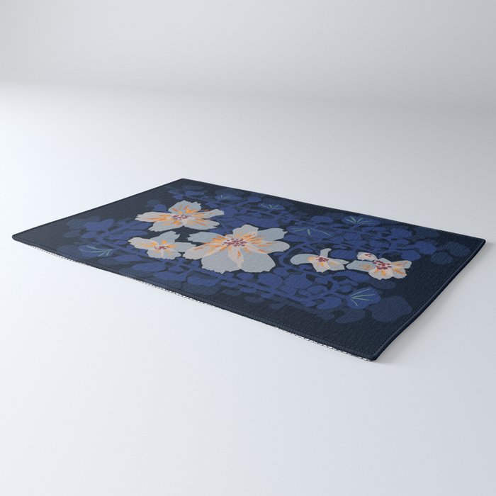 Orchid shadow blue notes Rug Gallery Image 3