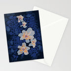 Orchid shadow blue notes Stationery Card Gallery Image 2