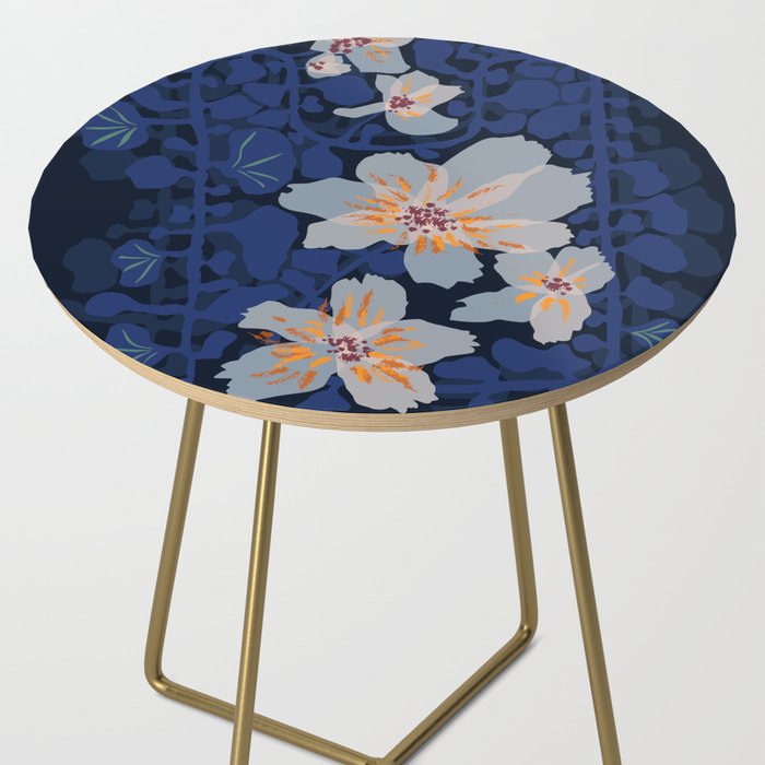 Orchid shadow blue notes Side Table Gallery Image 2