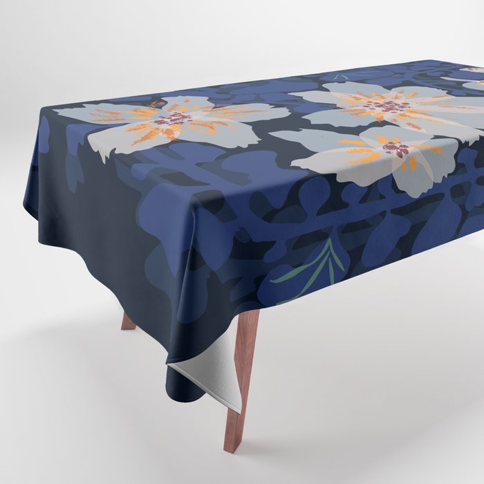 Orchid shadow blue notes Tablecloth Gallery Image 1