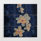 Orchid shadow blue notes Wood Wall Art Gallery Image 1