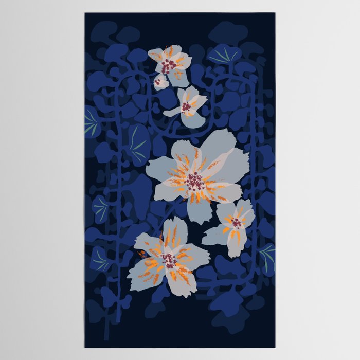 Orchid shadow blue notes Tablecloth Gallery Image 2