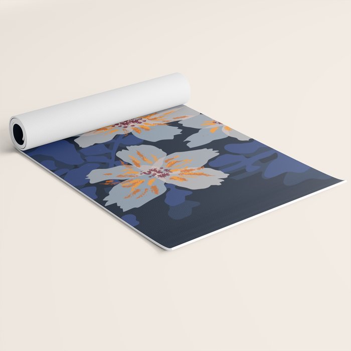 Orchid shadow blue notes Yoga Mat Gallery Image 2