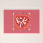 Be My Bad Idea Heart Art Welcome Mat Gallery Image 1