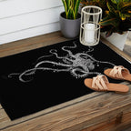 Octopus (black) Outdoor Rug Gallery Image 2