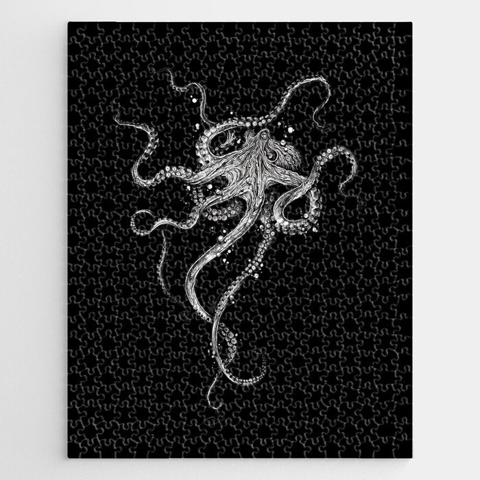 Octopus (black) Jigsaw Puzzle Gallery Image 1