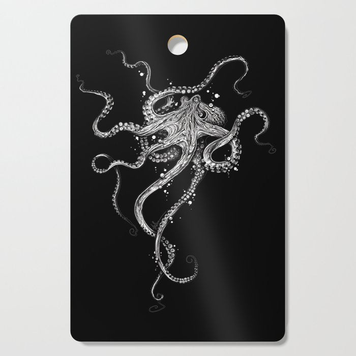 Octopus (black) Cutting Board Gallery Image 1