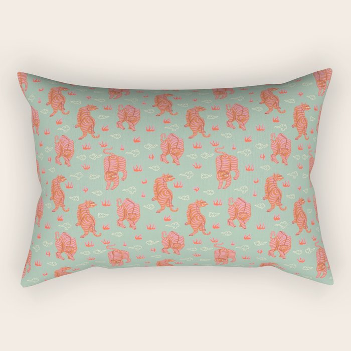 Tibetan tigers Rectangular Pillow Gallery Image 2