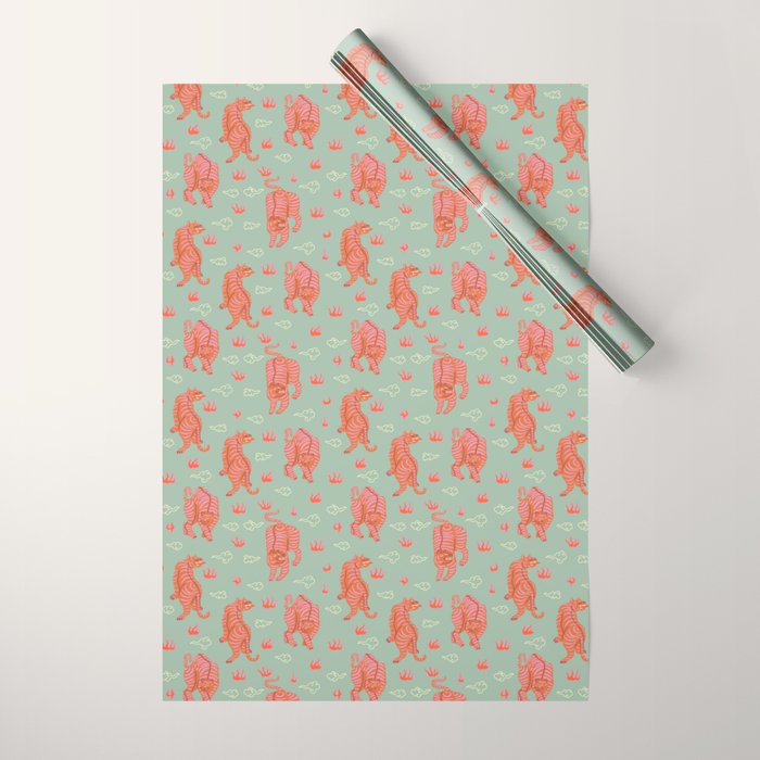 Tibetan tigers Wrapping Paper Gallery Image 1