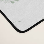 Elegant vintage green white roses shabby floral Desk Mat Gallery Image 4