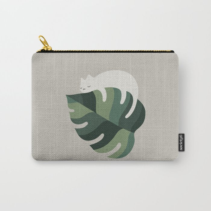Cat and Plant 10 Carry All Pouch Gallery Image 1