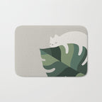 Cat and Plant 10 Bath Mat Gallery Image 1