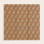 Vintage Ditsy Floral Wood Wall Art Gallery Image 1