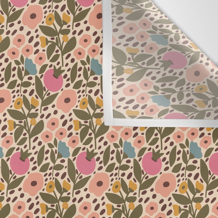 Vintage Ditsy Floral Wall Tapestry Gallery Image 3