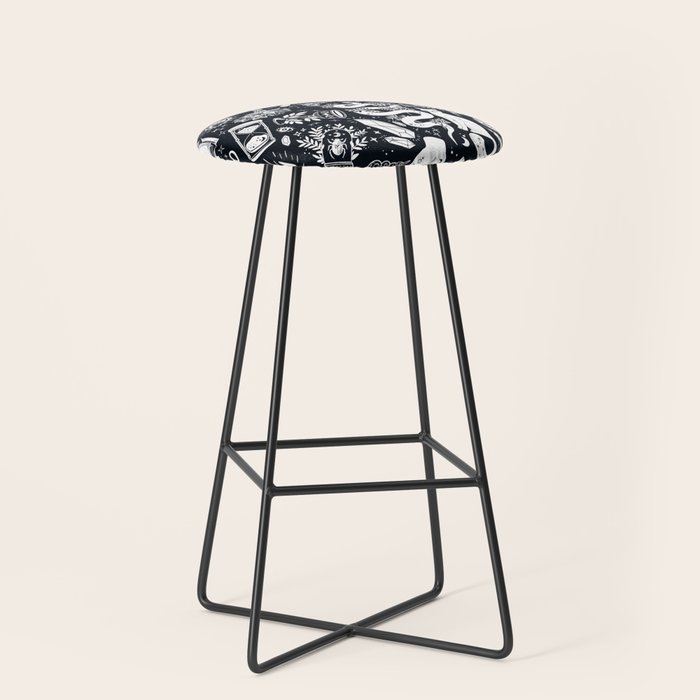 Witchy Things In Black And White Stool Gallery Image 1