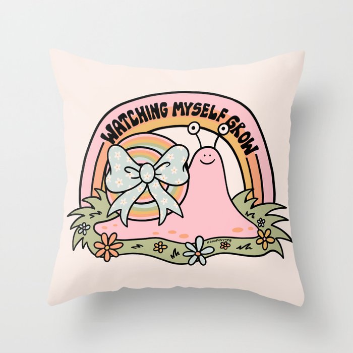 Watching Myself Grow Throw Pillow Gallery Image 1