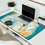 Stanley the Goldendoodle Dog Portrait Desk Mat Gallery Image 2
