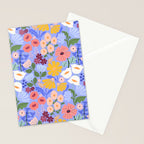 Meadow muse - periwinkle Stationery Card Gallery Image 2