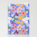 Meadow muse - periwinkle Stationery Card Gallery Image 2
