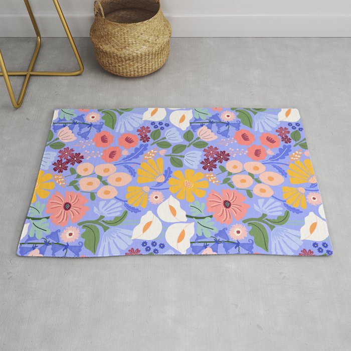 Meadow muse - periwinkle Rug Gallery Image 1