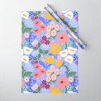 Meadow muse - periwinkle Wrapping Paper Gallery Image 1