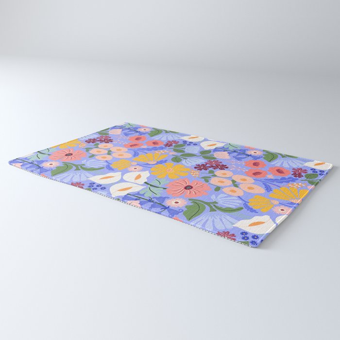 Meadow muse - periwinkle Rug Gallery Image 3