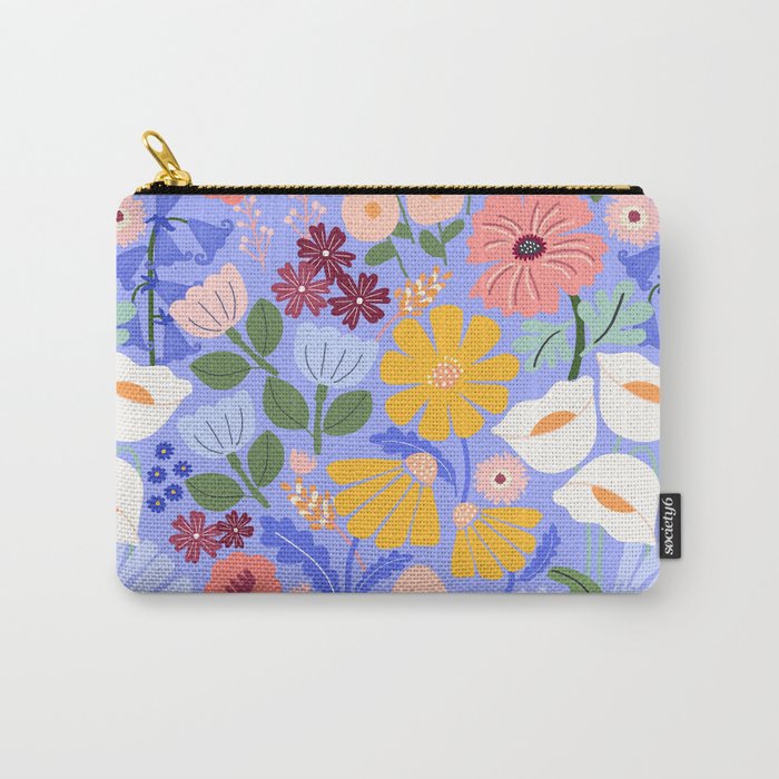 Meadow muse - periwinkle Carry All Pouch Gallery Image 1