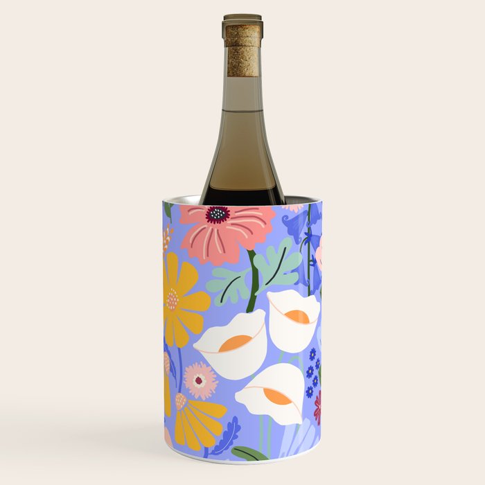 Meadow muse - periwinkle Wine Chiller Gallery Image 3