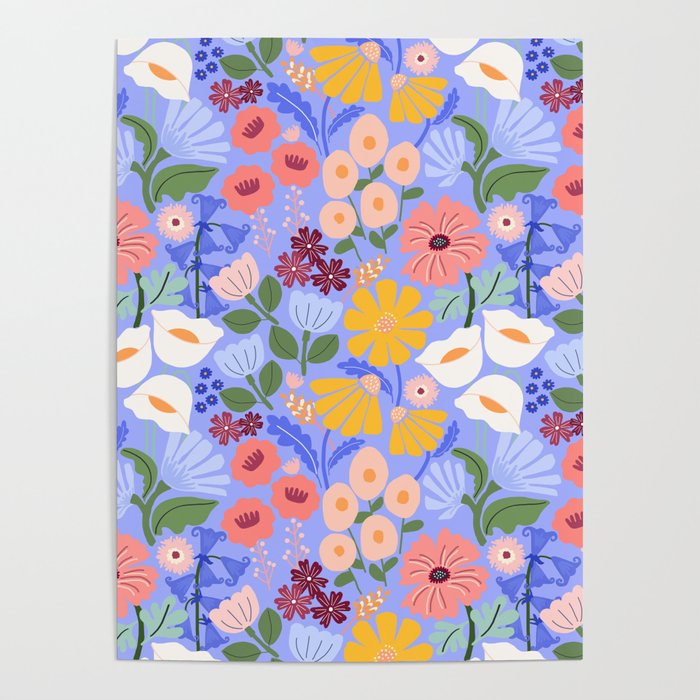 Meadow muse - periwinkle Poster Gallery Image 4