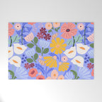 Meadow muse - periwinkle Welcome Mat Gallery Image 1