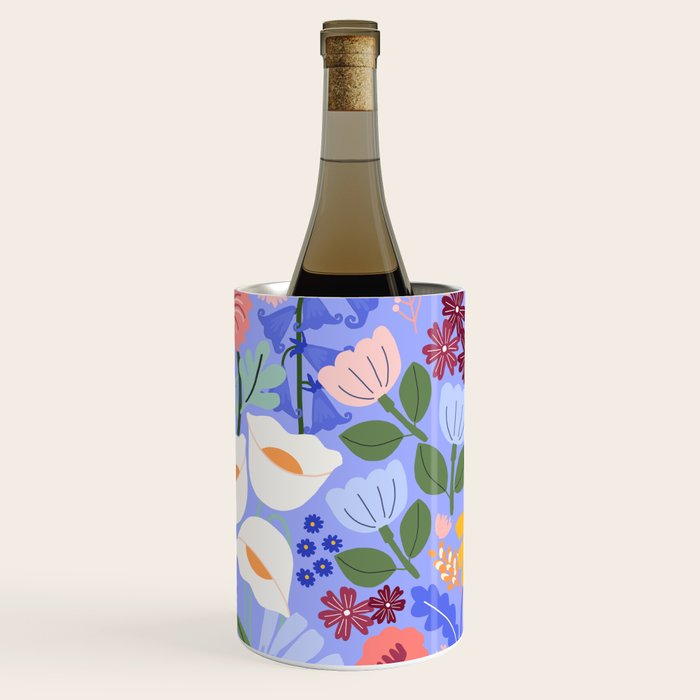 Meadow muse - periwinkle Wine Chiller Gallery Image 2