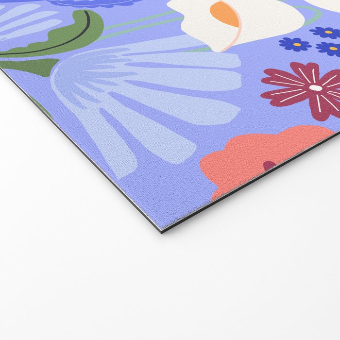 Meadow muse - periwinkle Welcome Mat Gallery Image 2