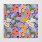 Meadow muse - periwinkle Wood Wall Art Gallery Image 1