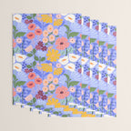 Meadow muse - periwinkle Wrapping Paper Gallery Image 3