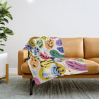 Melted Happiness Colores Throw Blanket Gallery Image 1
