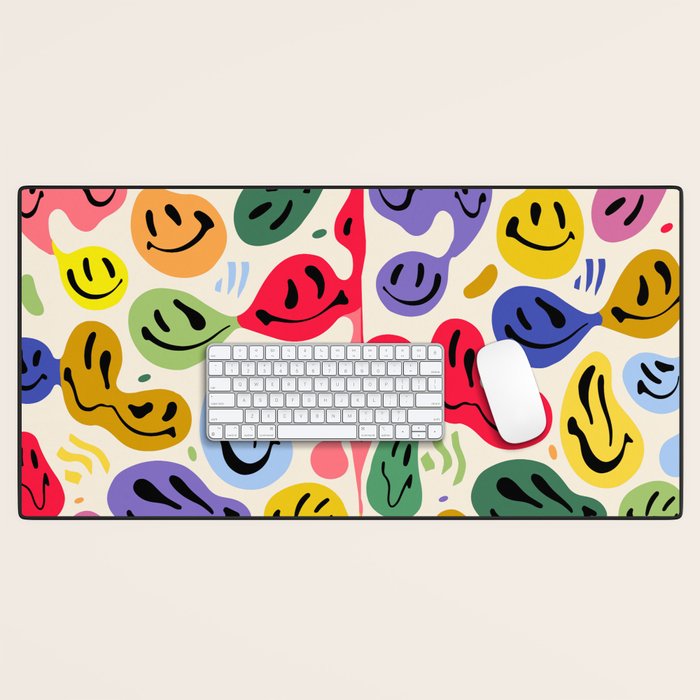 Melted Happiness Colores Desk Mat Gallery Image 1