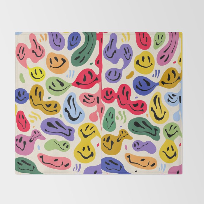 Melted Happiness Colores Throw Blanket Gallery Image 2