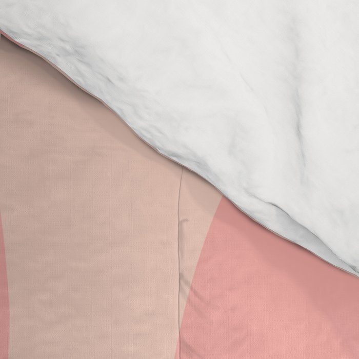 Soft Blush Pink Liquid Swirl Modern Abstract Pattern Comforter Gallery Image 4