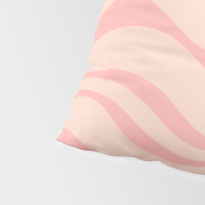 Soft Blush Pink Liquid Swirl Modern Abstract Pattern Pillow Sham Gallery Image 4