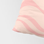Soft Blush Pink Liquid Swirl Modern Abstract Pattern Pillow Sham Gallery Image 4