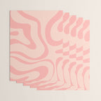 Soft Blush Pink Liquid Swirl Modern Abstract Pattern Wrapping Paper Gallery Image 3